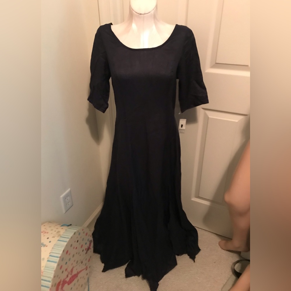 Clea dress nwt navy small womens 100% ramie $199
